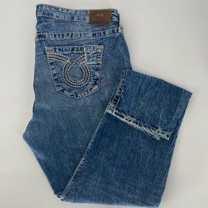 Big Star Women's Maddie Skinny Denim Jeans Thick Stitch 36R‎